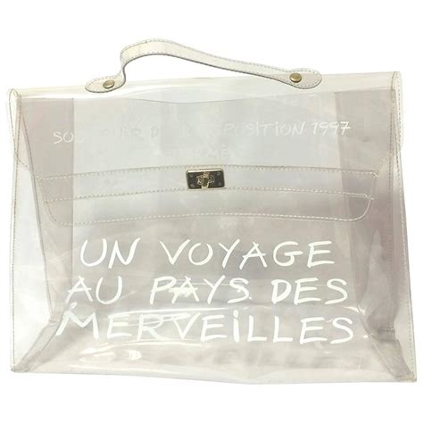 hermes transparent kelly|clear hermes kelly bag.